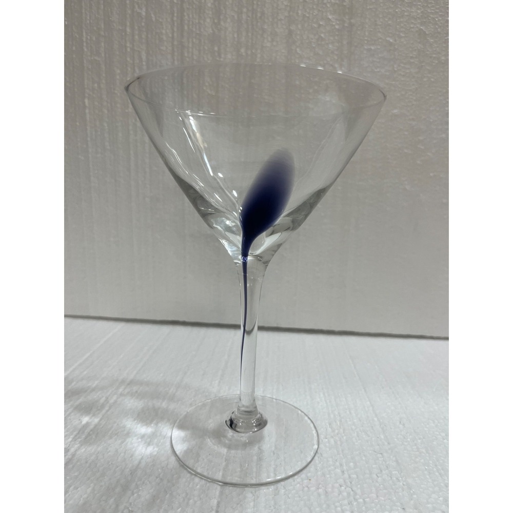 Artland Martini Glasses Teardrop Drip Clear‎ With Filament Drop